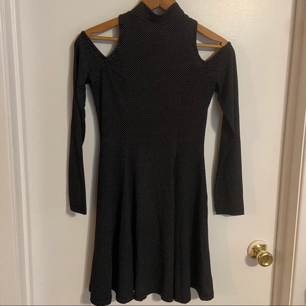 MinkPink Cold Shoulder Polka Dot Dress